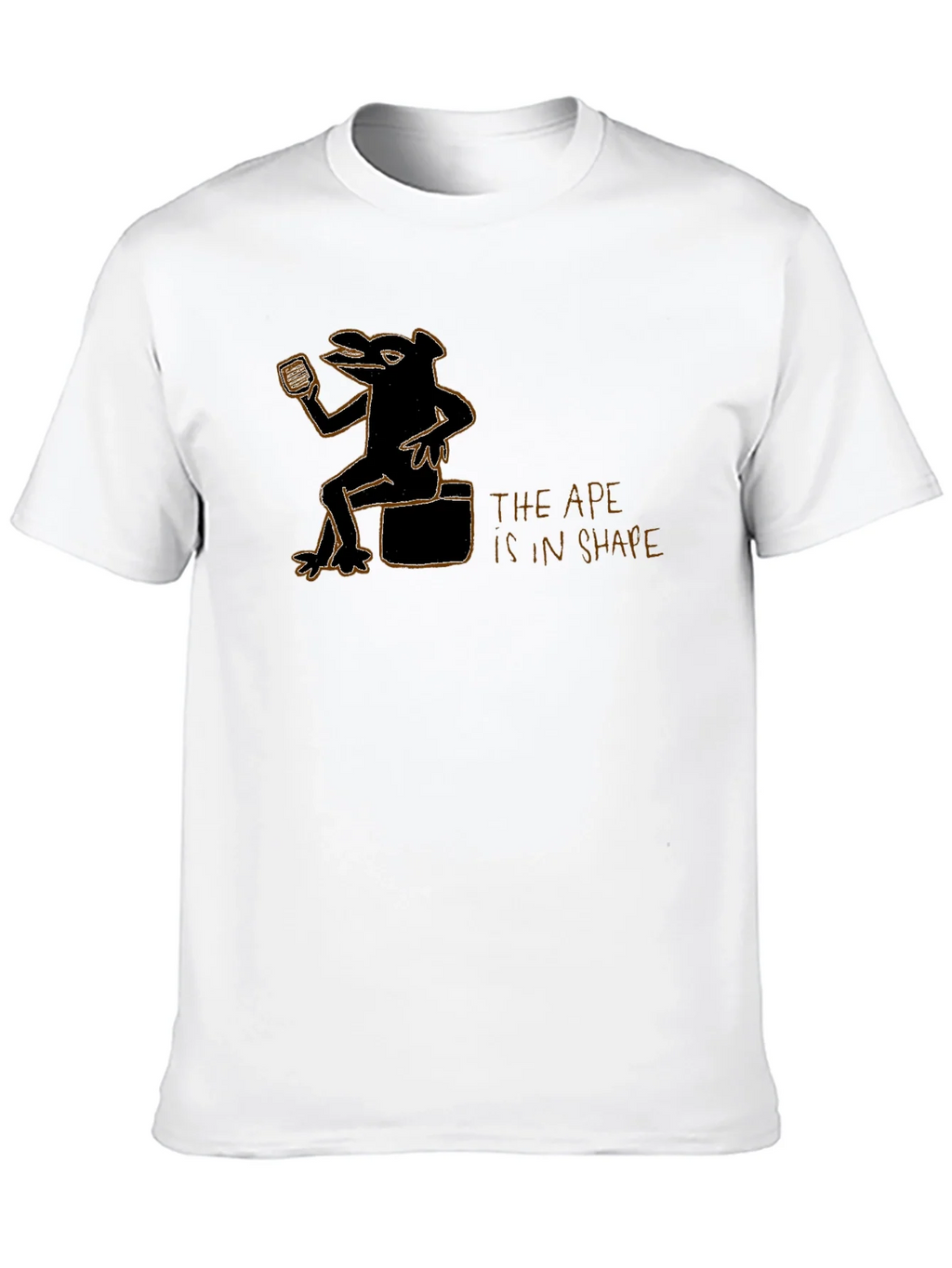 Ape in Shape Graphic Black T-Shirt product image 9