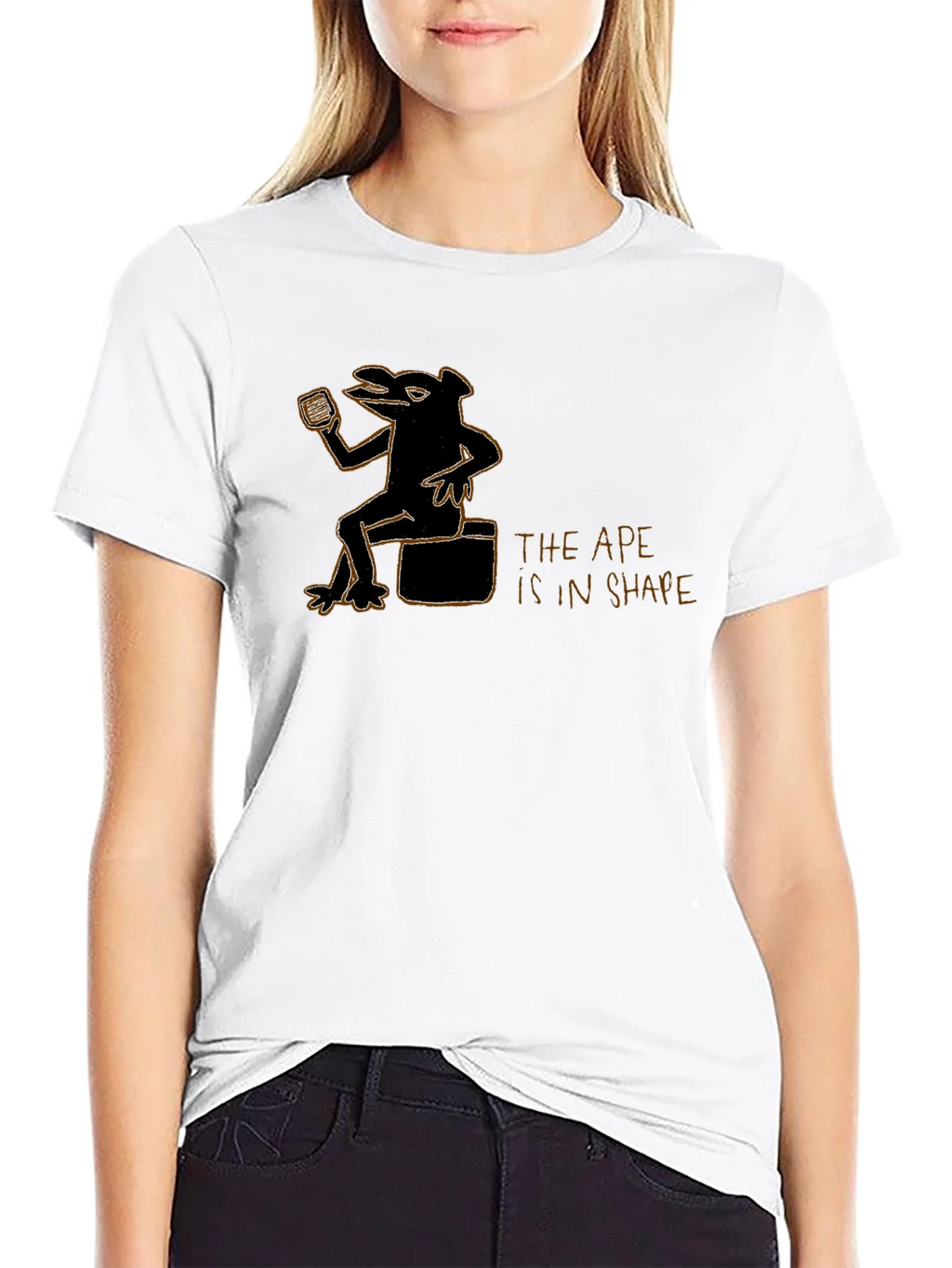 Ape in Shape Graphic Black T-Shirt product image 8