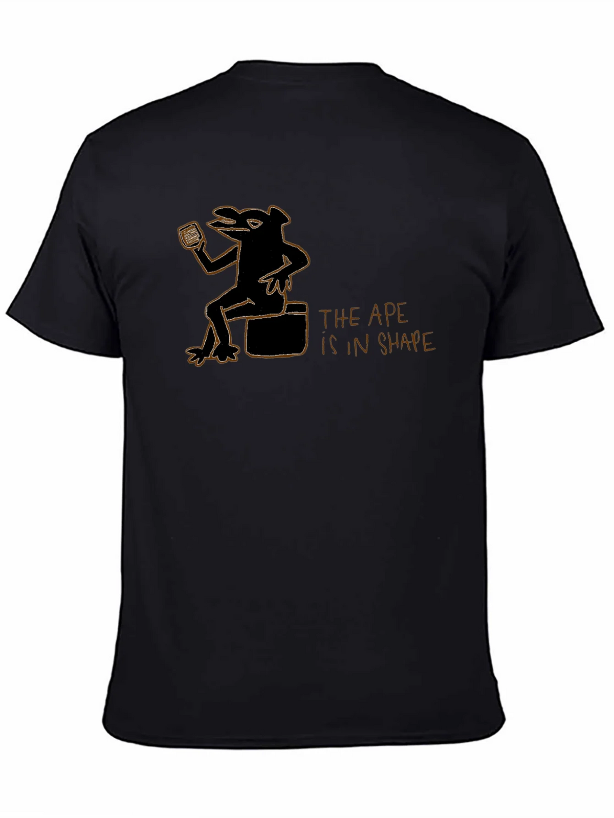 Ape in Shape Graphic Black T-Shirt product image 4