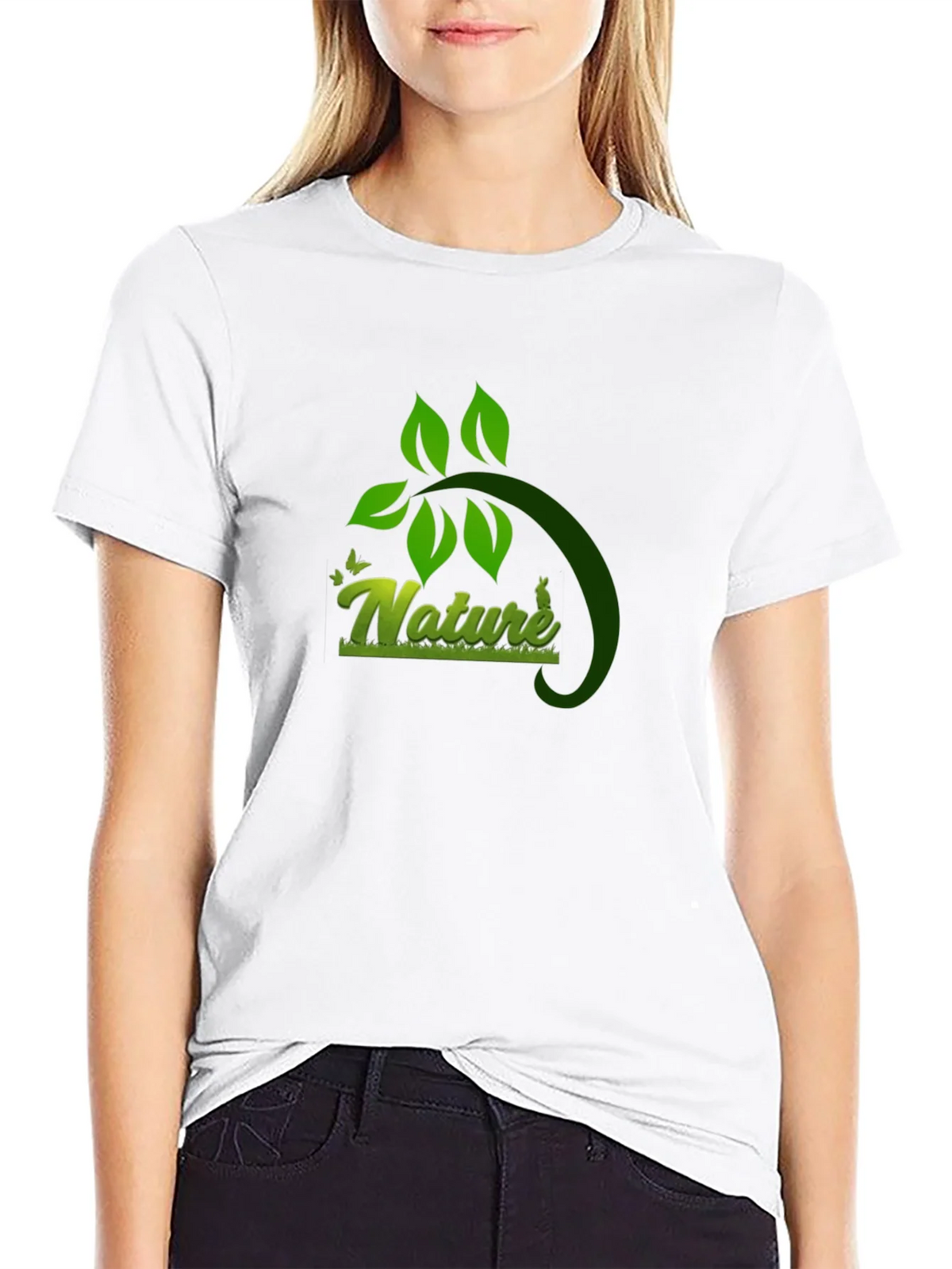 Nature Graphic Black T-Shirt - Eco Friendly Design product image 8