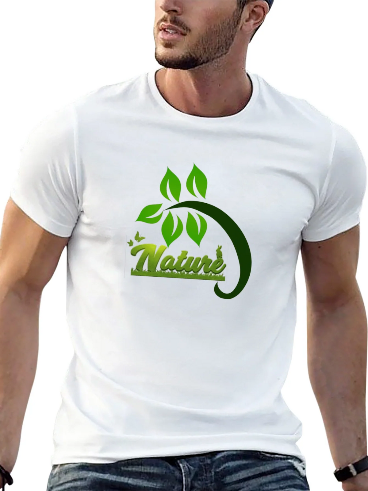 Nature Graphic Black T-Shirt - Eco Friendly Design product image 12