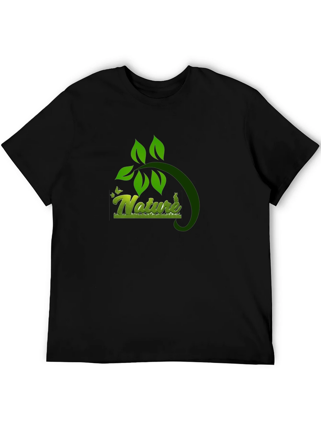 Nature Graphic Black T-Shirt - Eco Friendly Design product image 5