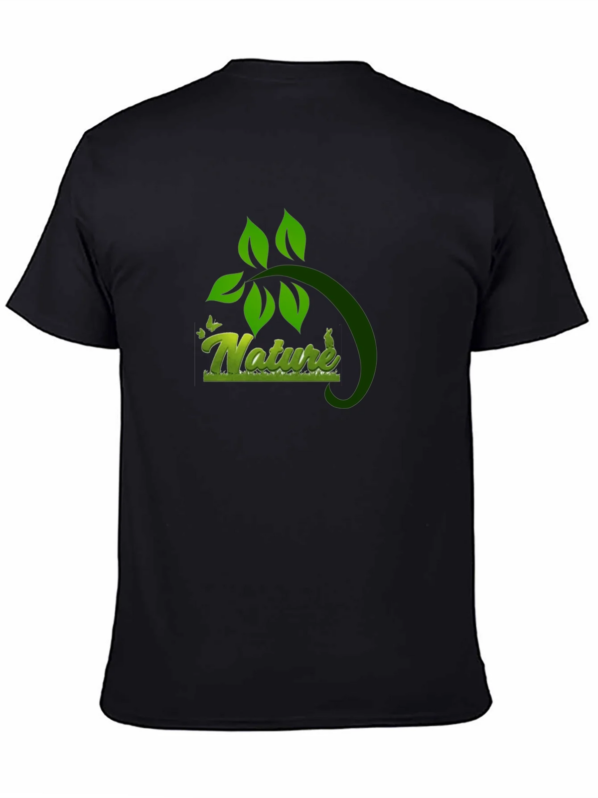 Nature Graphic Black T-Shirt - Eco Friendly Design product image 4
