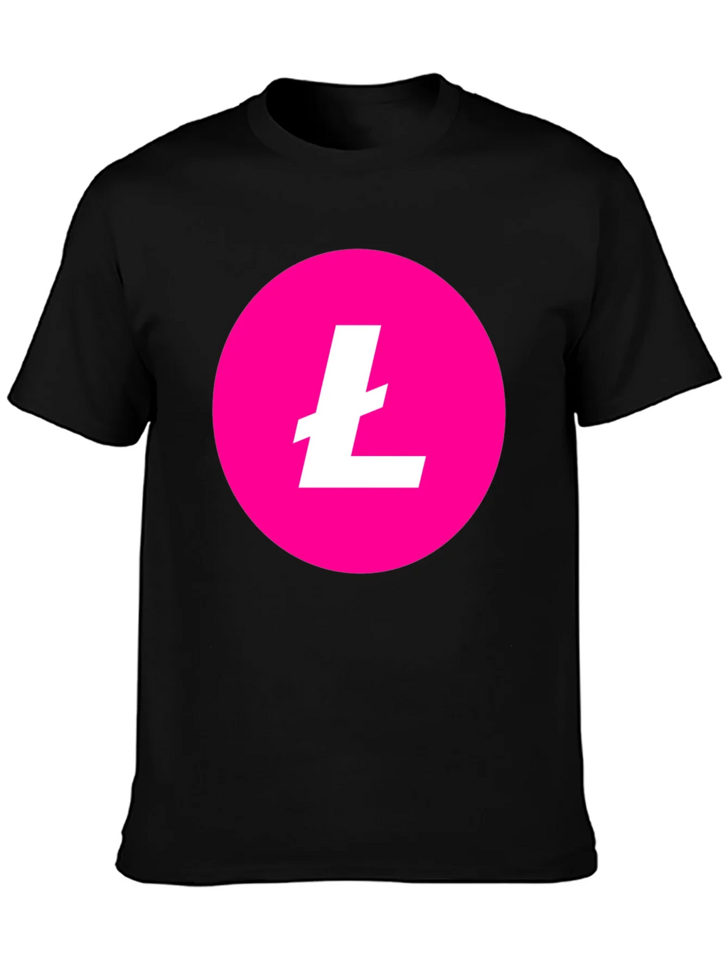 Litecoin Crypto T-Shirt - Pink & Black product image 3