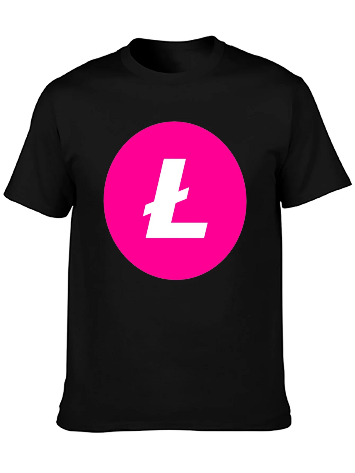 Litecoin Crypto T-Shirt - Pink & Black product image 3