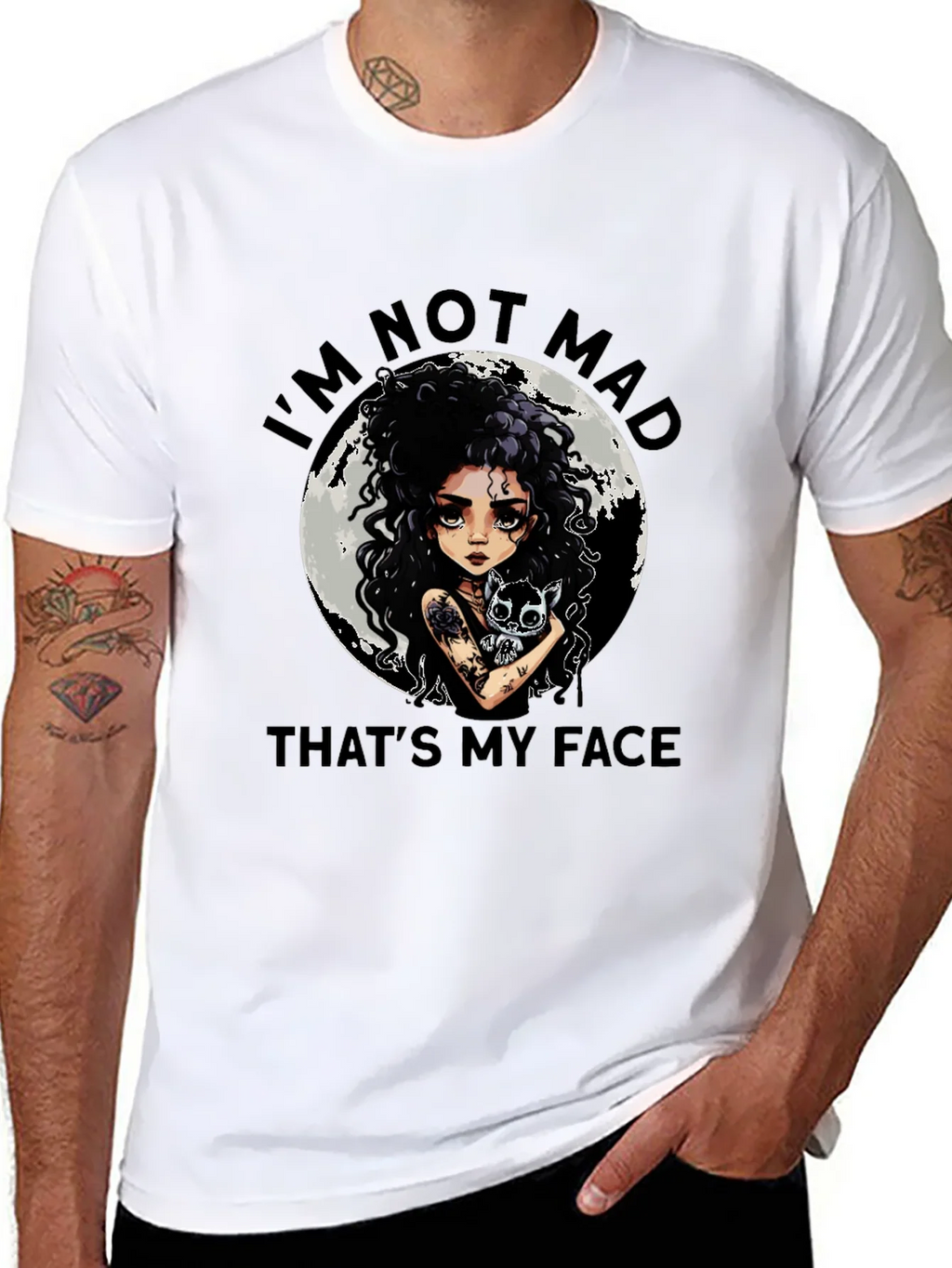 Im Not Mad Thats My Face Graphic Tee product image 7