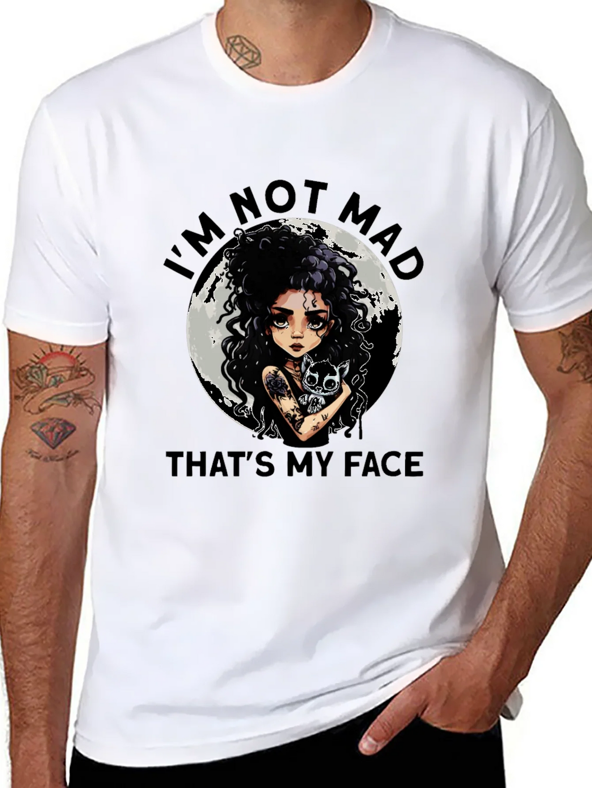 Im Not Mad Thats My Face Graphic Tee product image 7