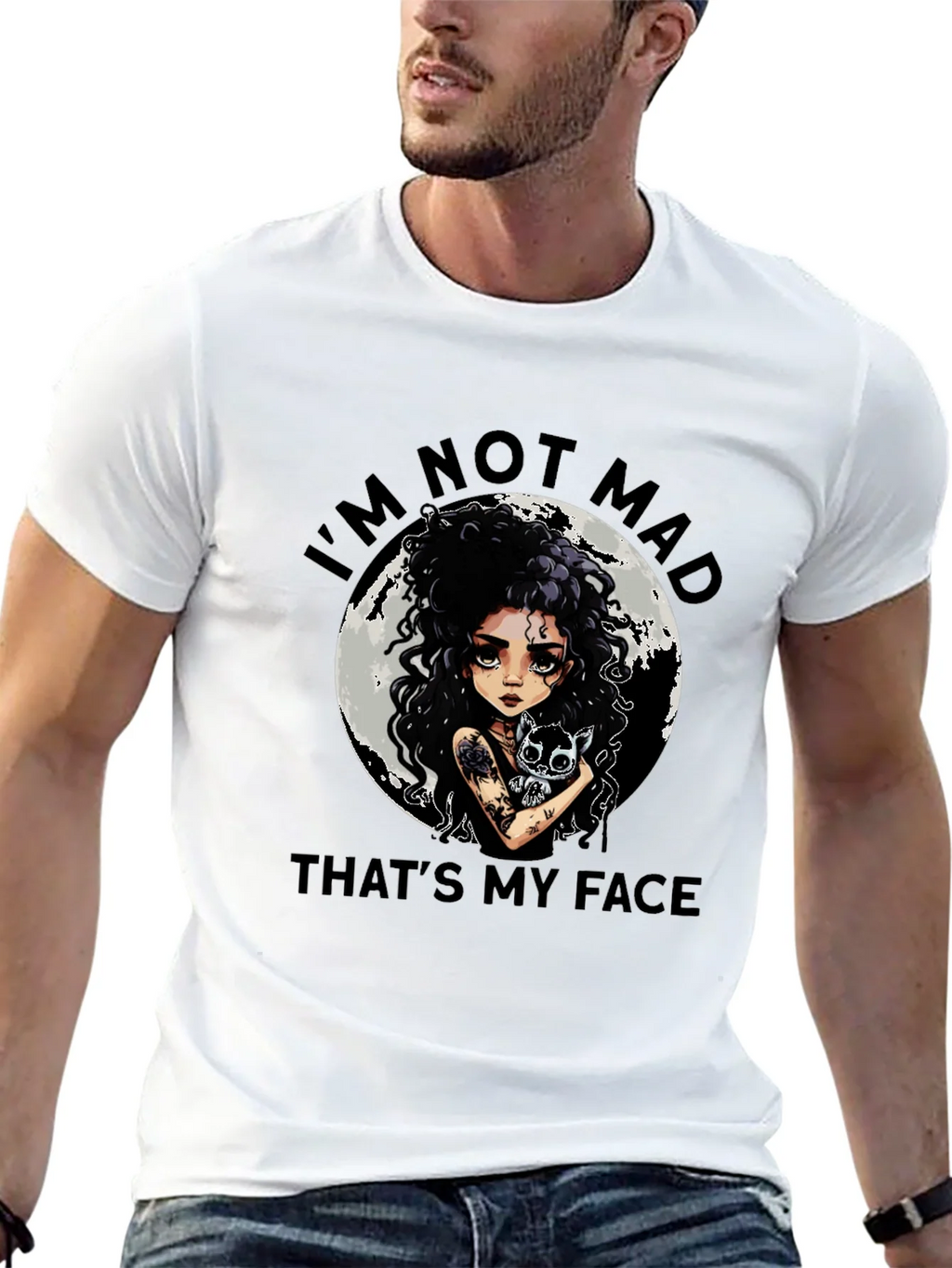 Im Not Mad Thats My Face Graphic Tee product image 12