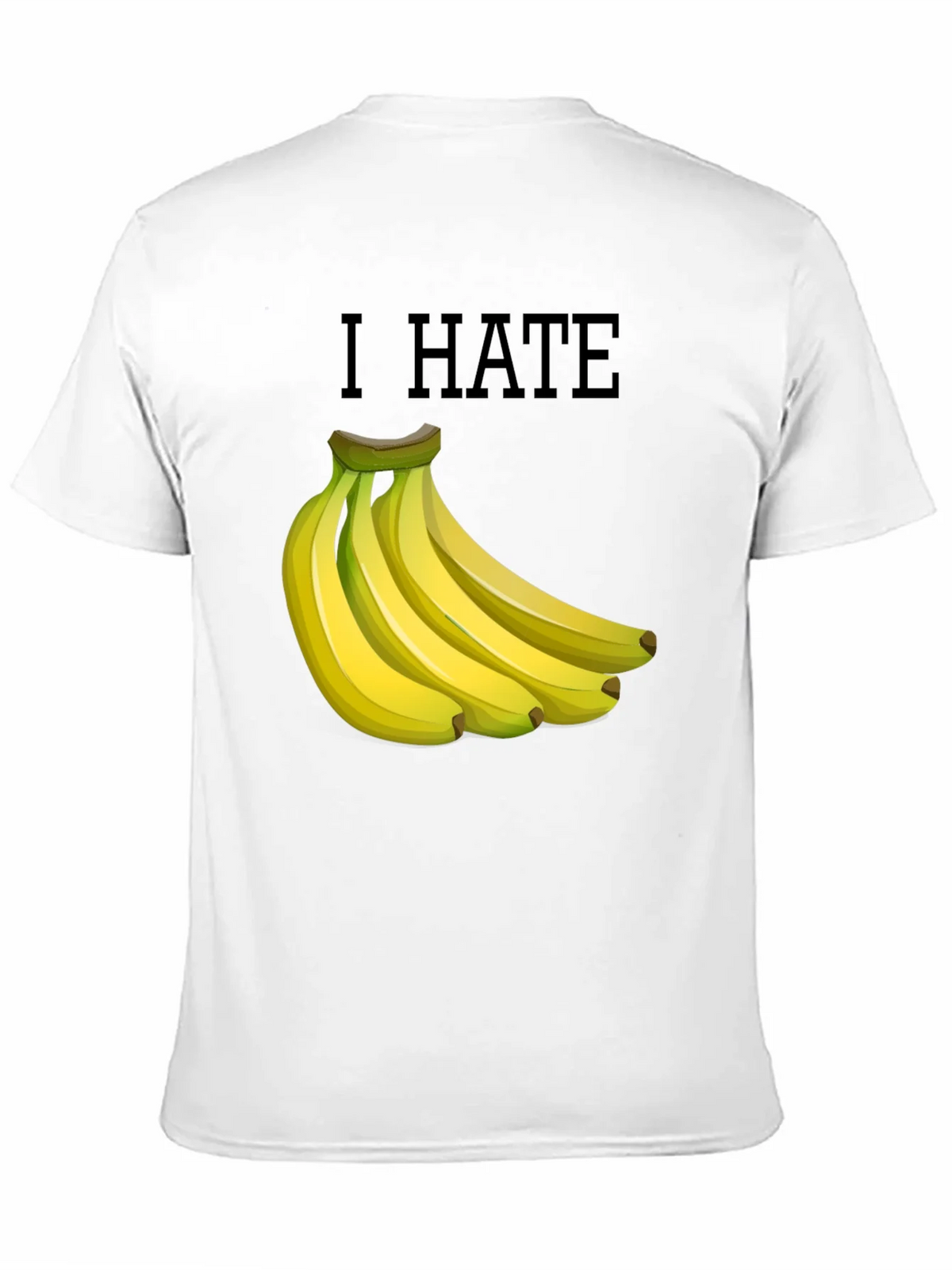 I Hate Bananas Funny Graphic T-Shirt - Black product image 10