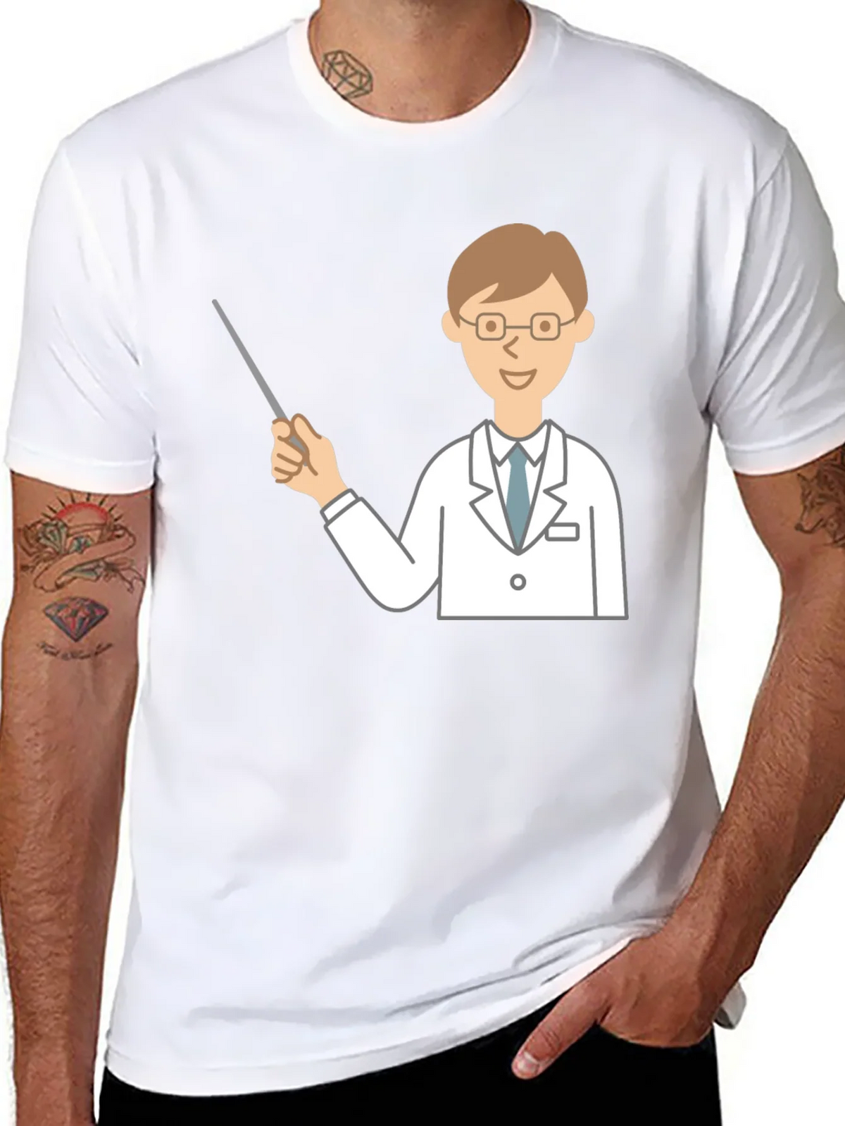 Doctor Graphic Tee - Unique Design Black T-Shirt product image 7