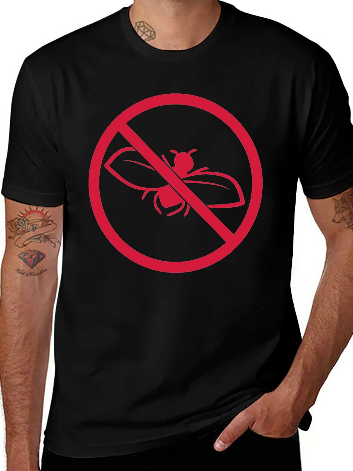 No Bugs Allowed T-Shirt - Funny Insect Humor Tee product image 1
