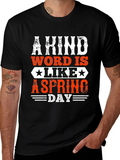 Kind Word Spring Day Graphic Tee - Mens Black T-Shirt product image 1