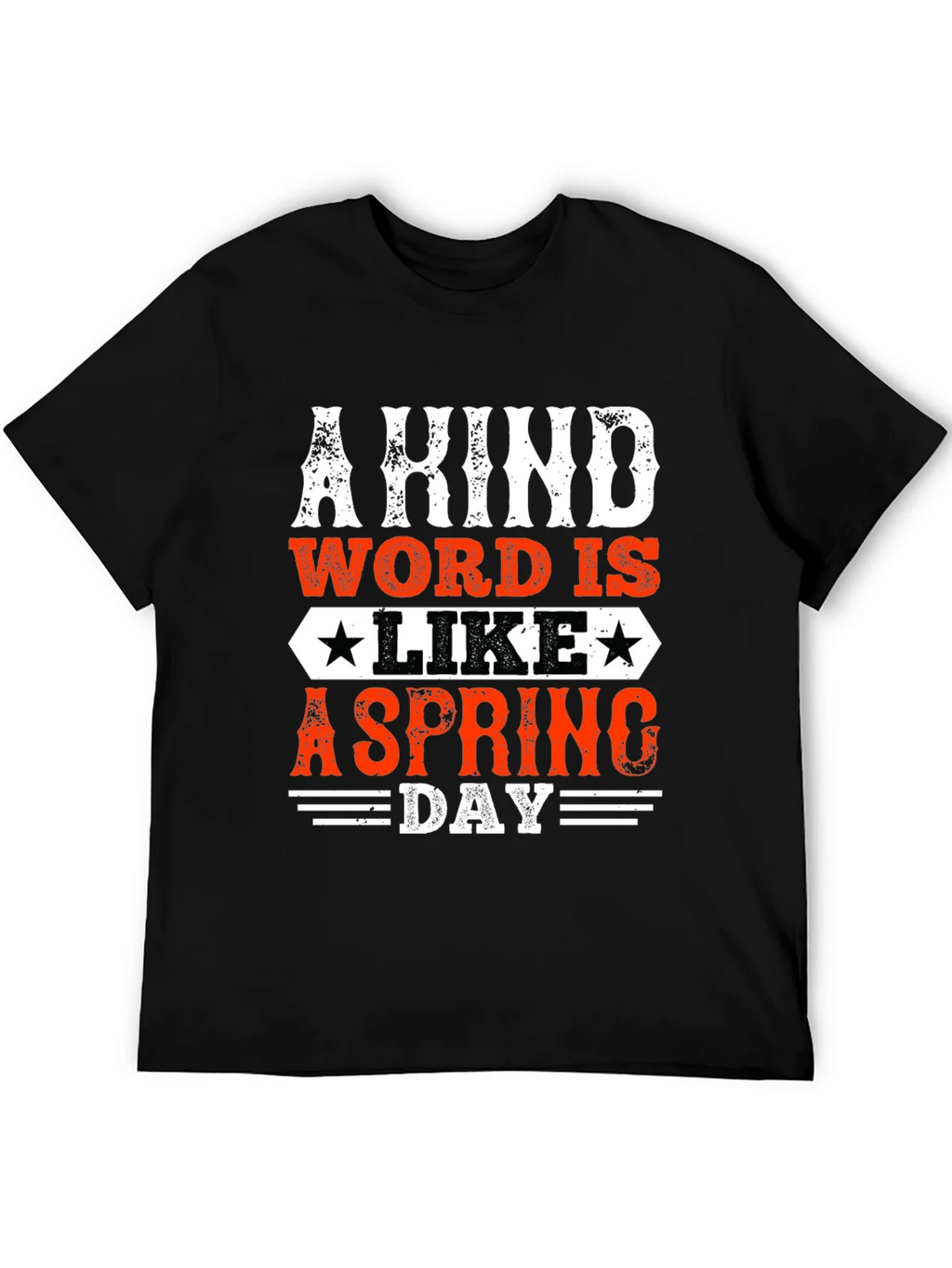 Kind Word Spring Day Graphic Tee - Mens Black T-Shirt product image 5