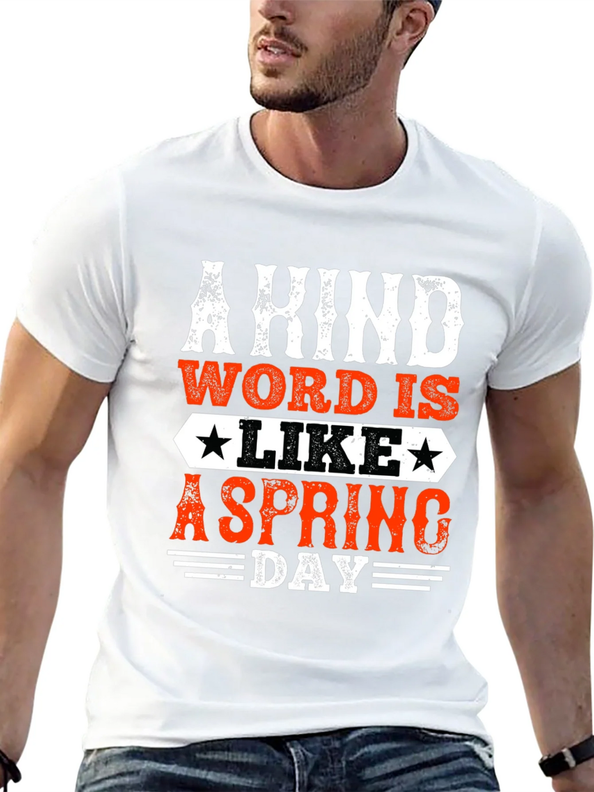 Kind Word Spring Day Graphic Tee - Mens Black T-Shirt product image 12