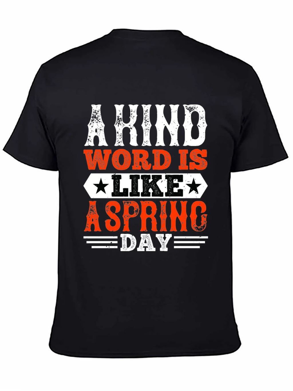 Kind Word Spring Day Graphic Tee - Mens Black T-Shirt product image 4