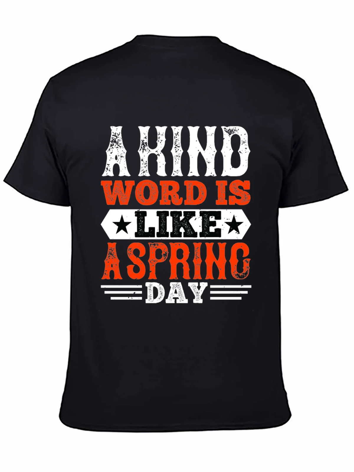 Kind Word Spring Day Graphic Tee - Mens Black T-Shirt product image 4