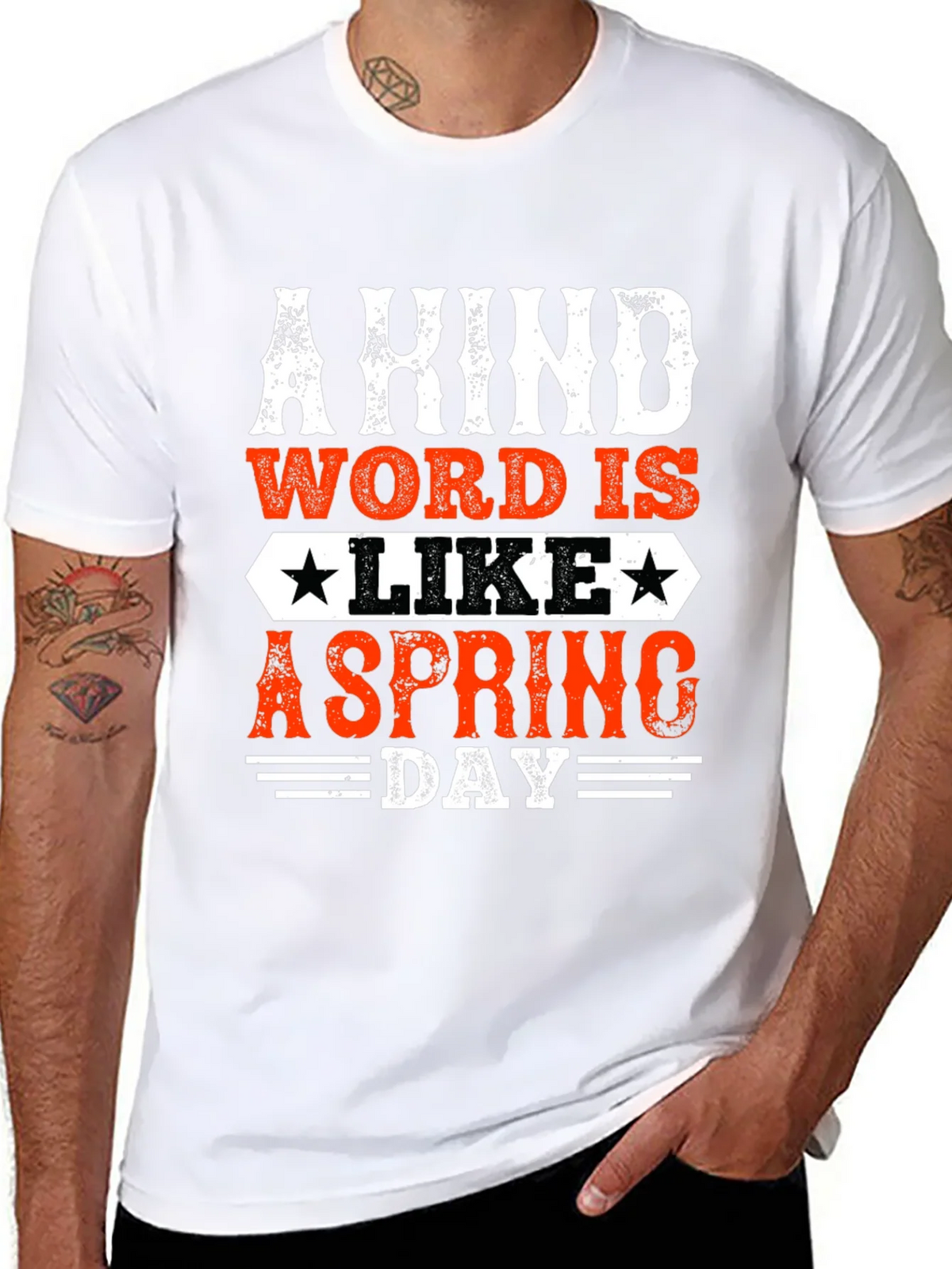 Kind Word Spring Day Graphic Tee - Mens Black T-Shirt product image 7