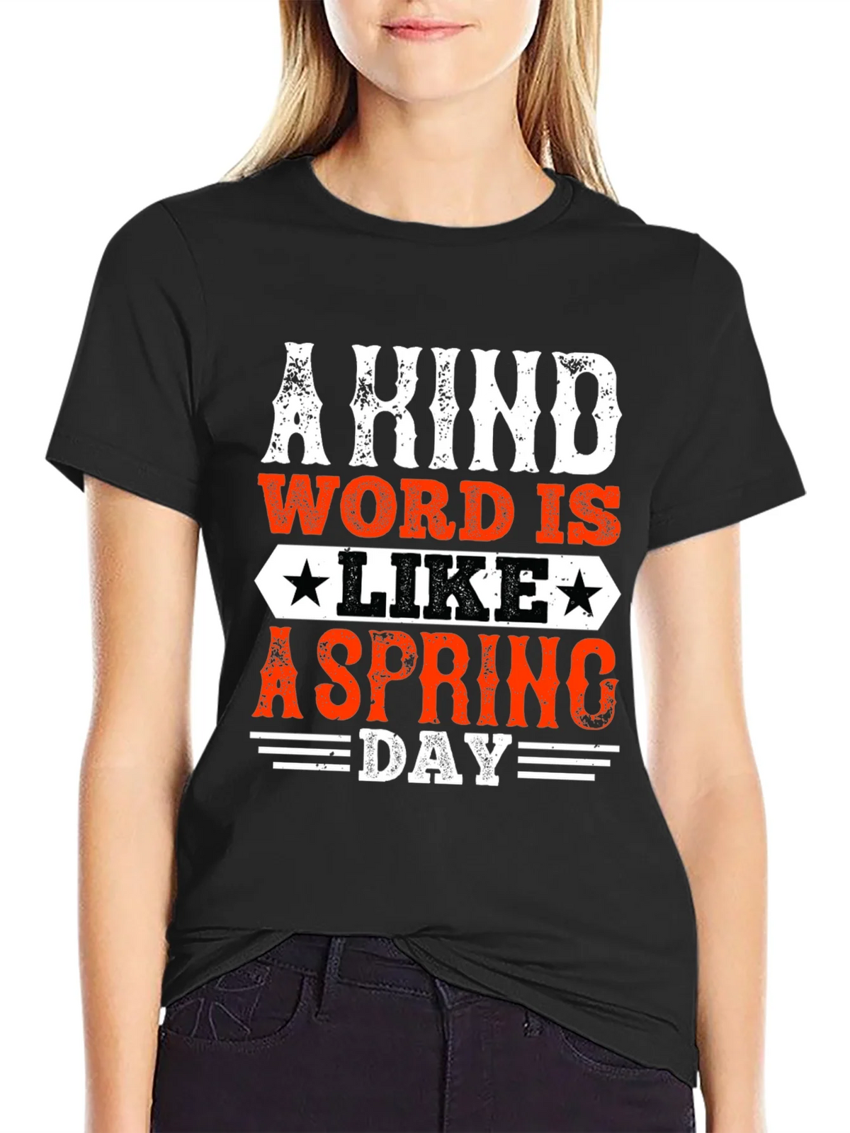 Kind Word Spring Day Graphic Tee - Mens Black T-Shirt product image 2