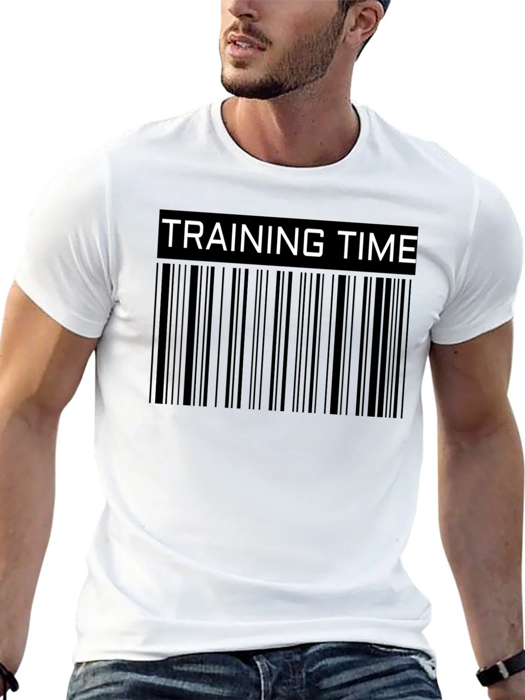 Training Time Barcode T-Shirt product image 12
