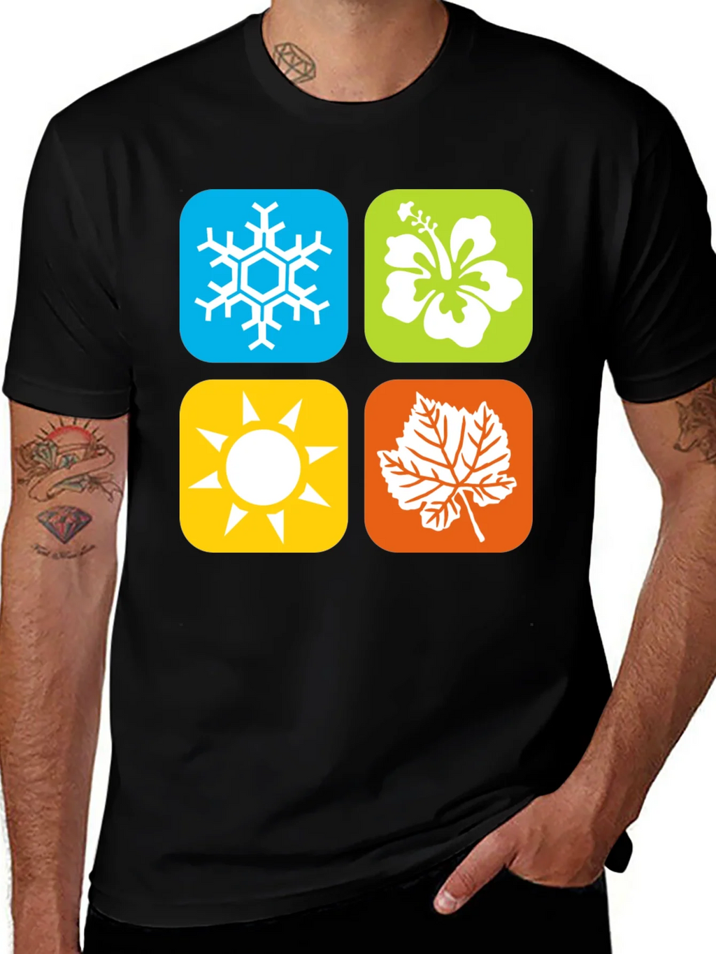 Seasons Graphic Tee - Winter Spring Summer Fall product image 1