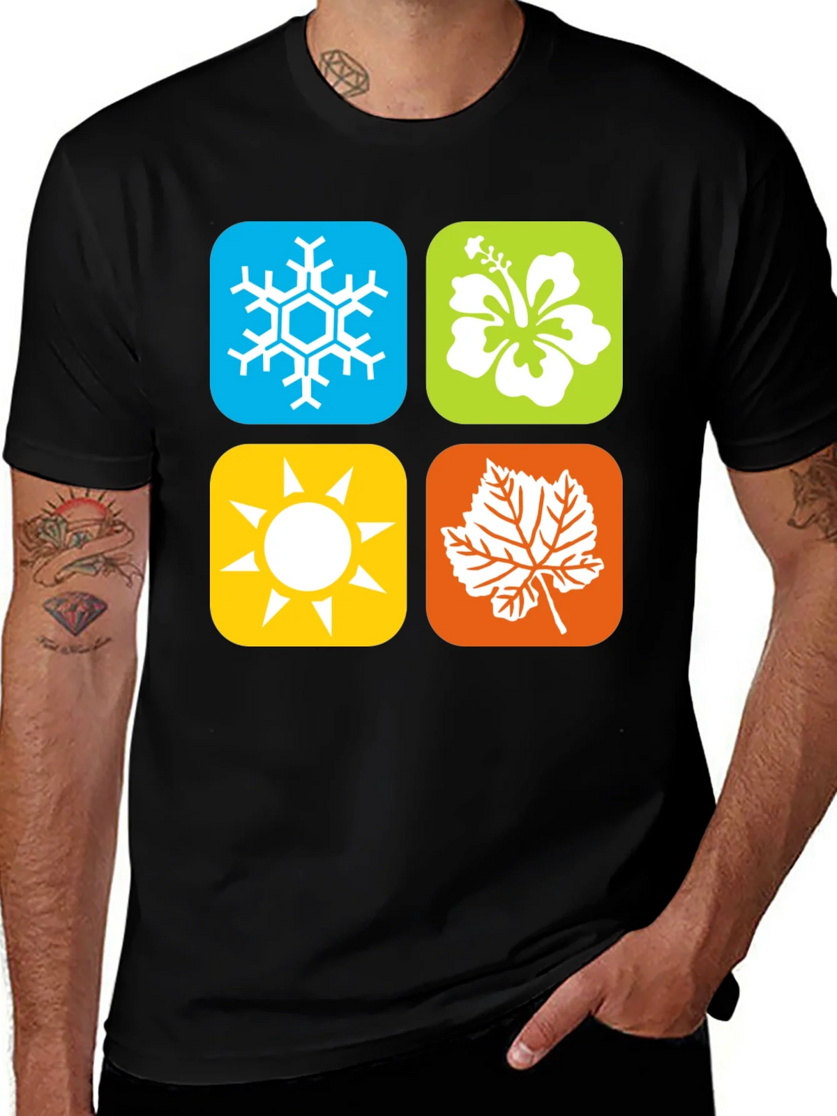 Seasons Graphic Tee - Winter Spring Summer Fall product image 1