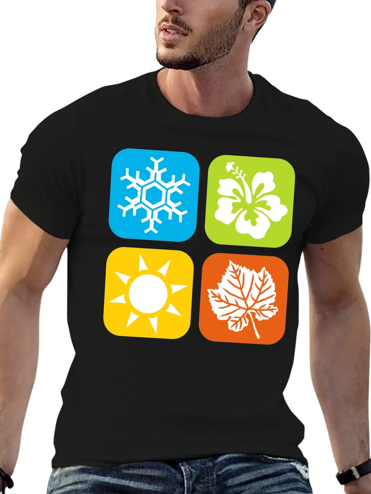 Seasons Graphic Tee - Winter Spring Summer Fall product image 6