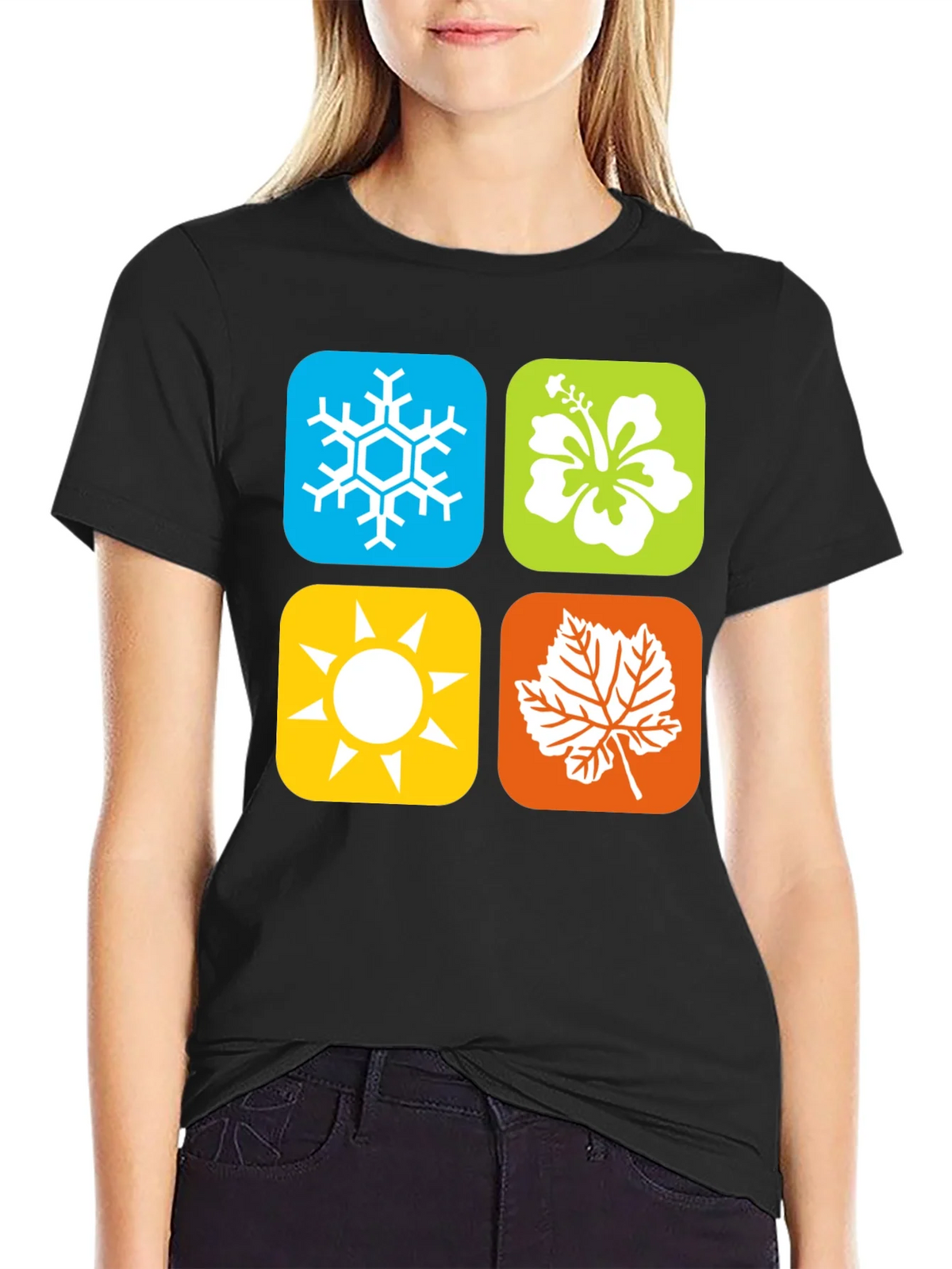 Seasons Graphic Tee - Winter Spring Summer Fall product image 2