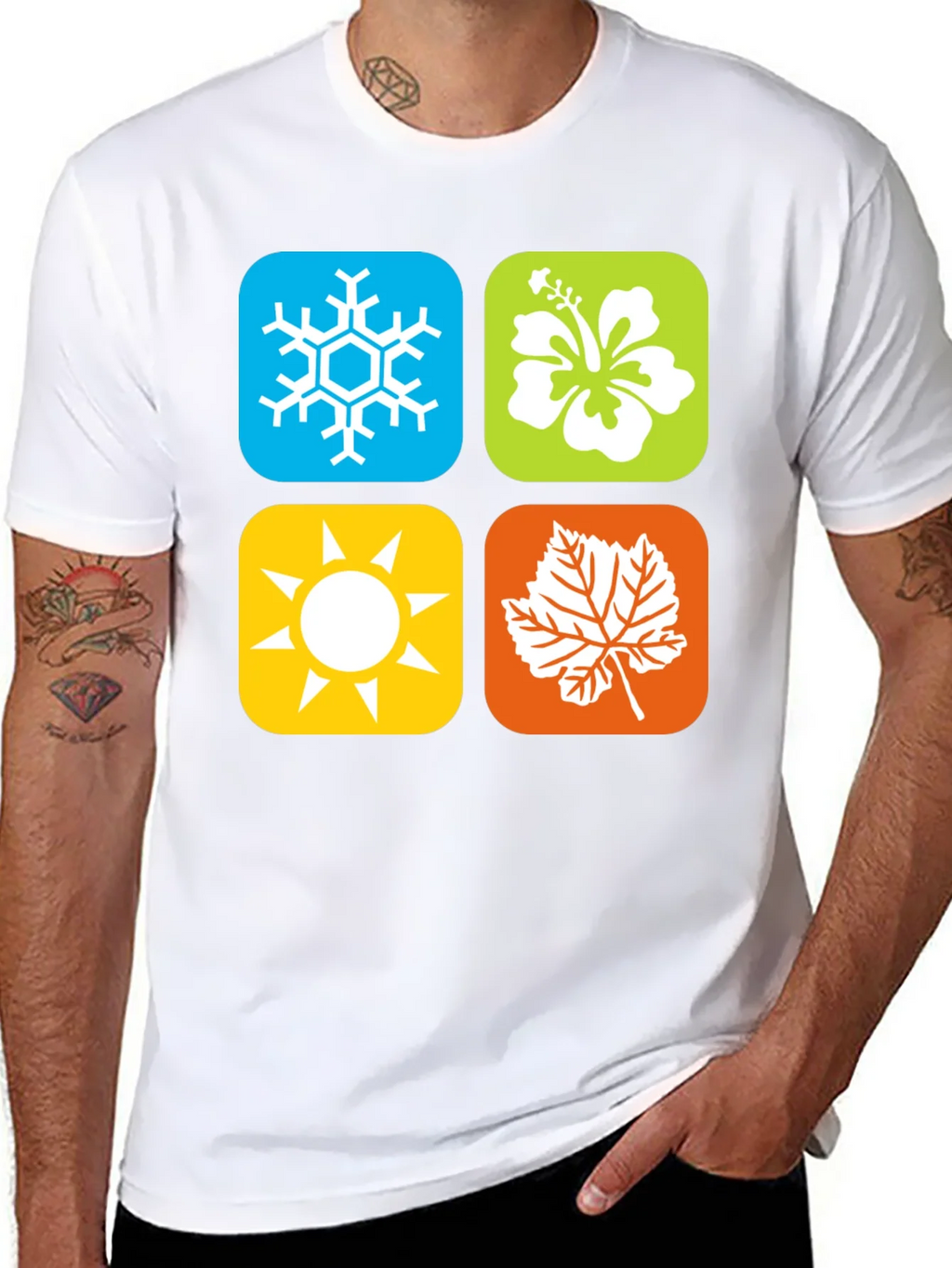 Seasons Graphic Tee - Winter Spring Summer Fall product image 7