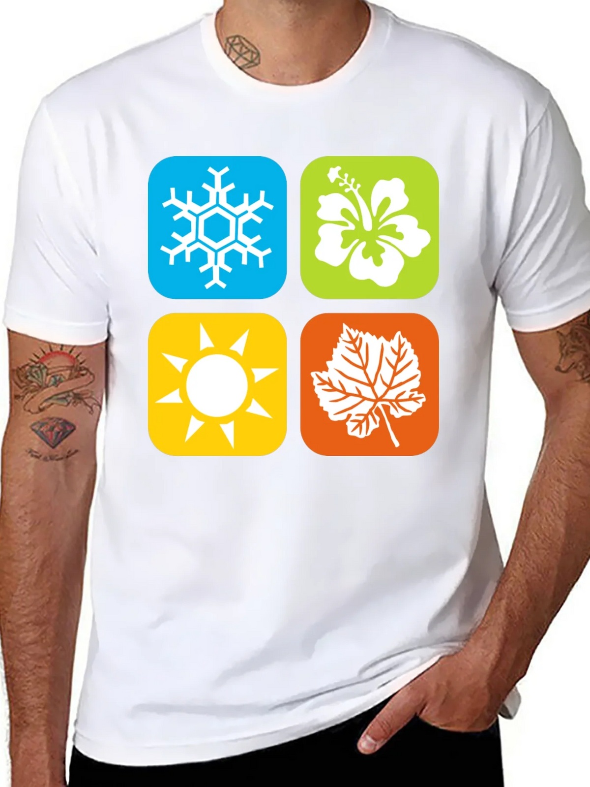 Seasons Graphic Tee - Winter Spring Summer Fall product image 7