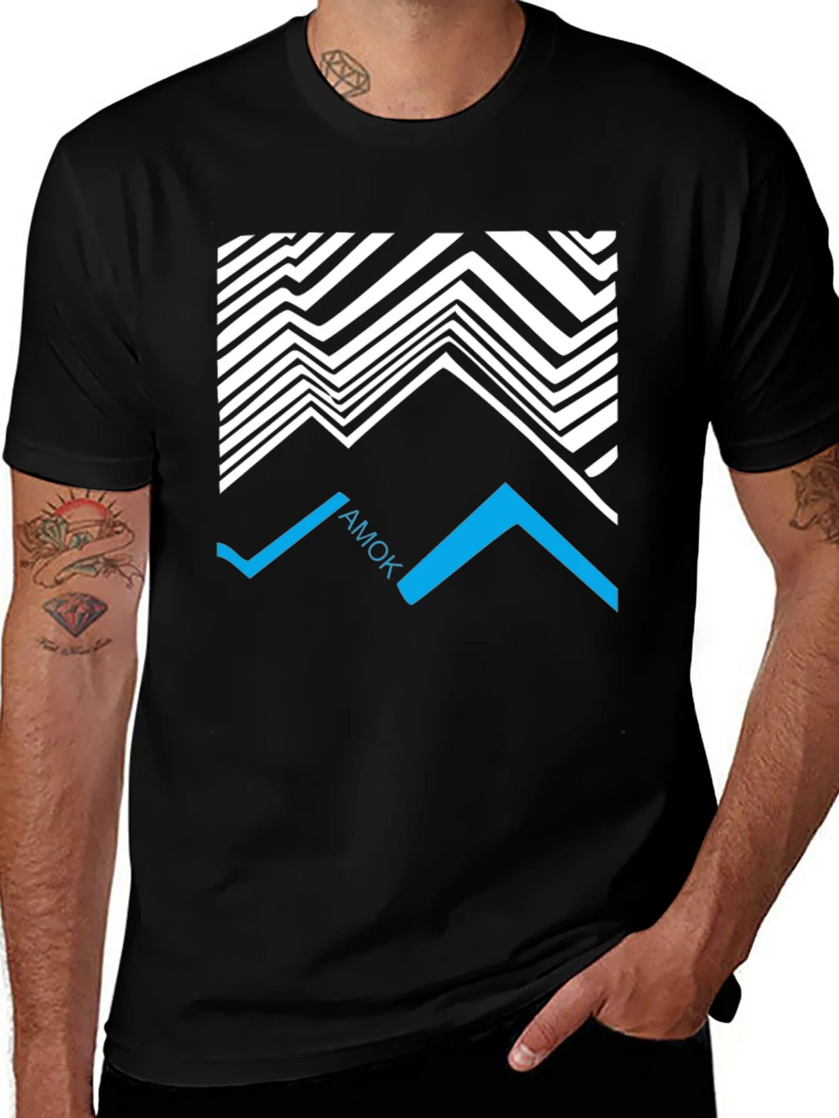 Abstract AMOK Graphic Tee - Black product image 1