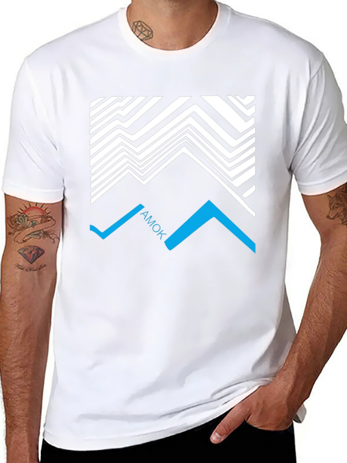 Abstract AMOK Graphic Tee - Black product image 7