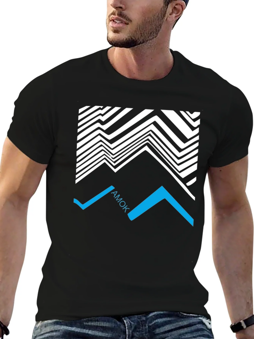 Abstract AMOK Graphic Tee - Black product image 6
