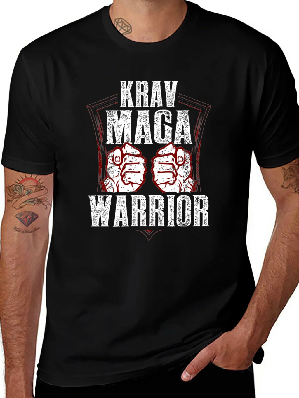 Krav Maga Warrior Graphic T-Shirt Martial Arts Tee product image 1