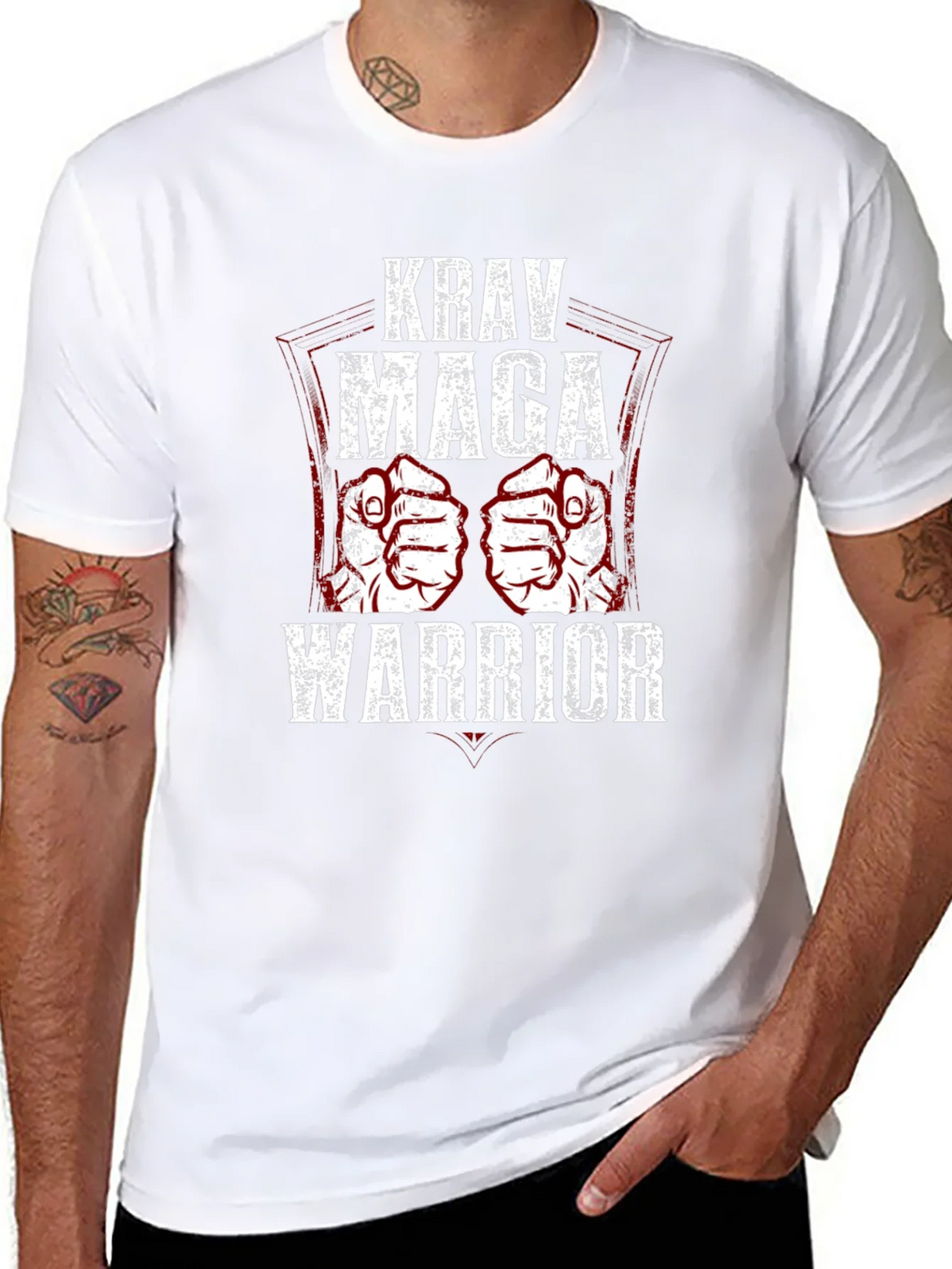 Krav Maga Warrior Graphic T-Shirt Martial Arts Tee product image 7