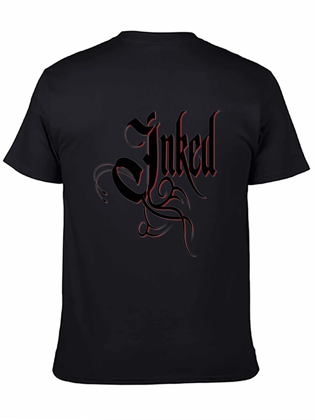 Inked Black T-Shirt Tattoo Design product image 4