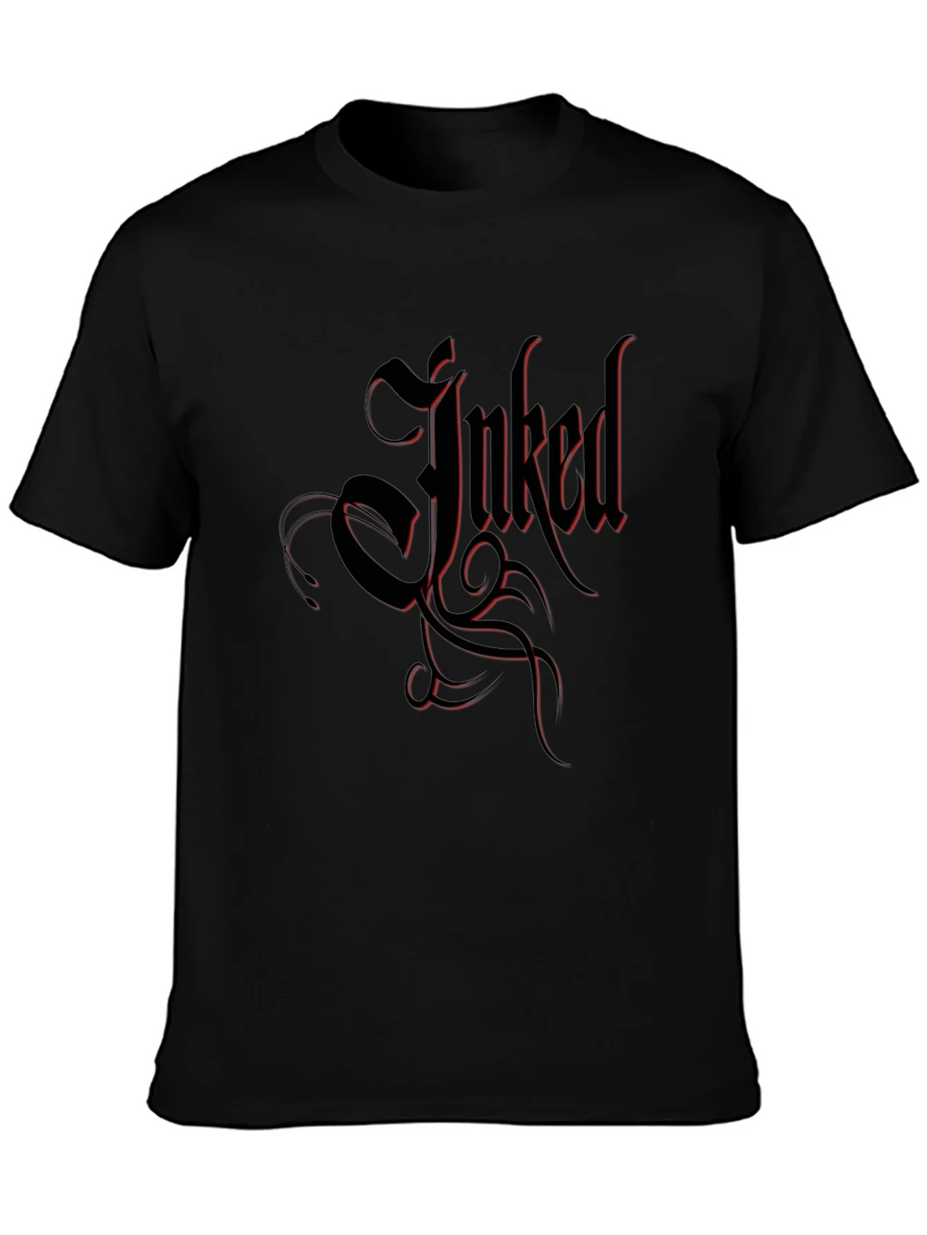 Inked Black T-Shirt Tattoo Design product image 3