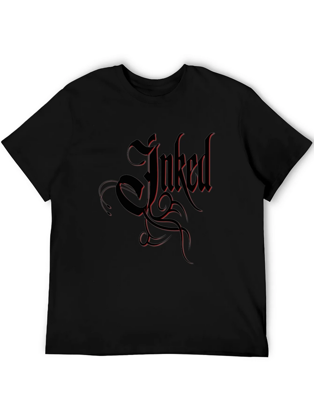 Inked Black T-Shirt Tattoo Design product image 5