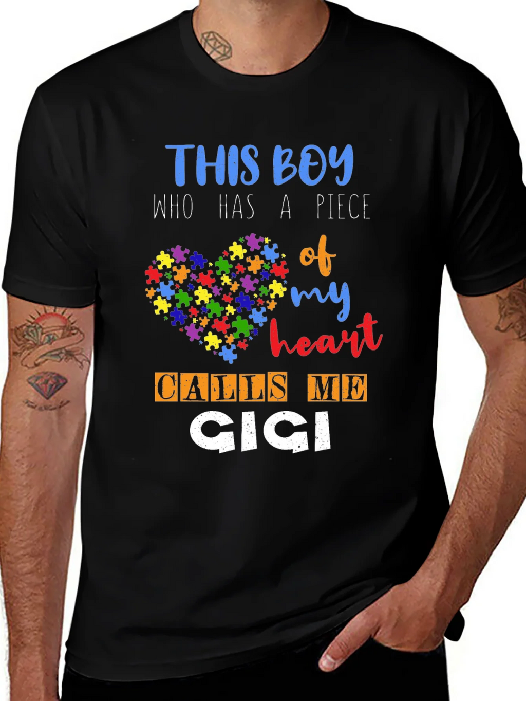 Autism Awareness This Boy Calls Me Cici T-Shirt product image 1