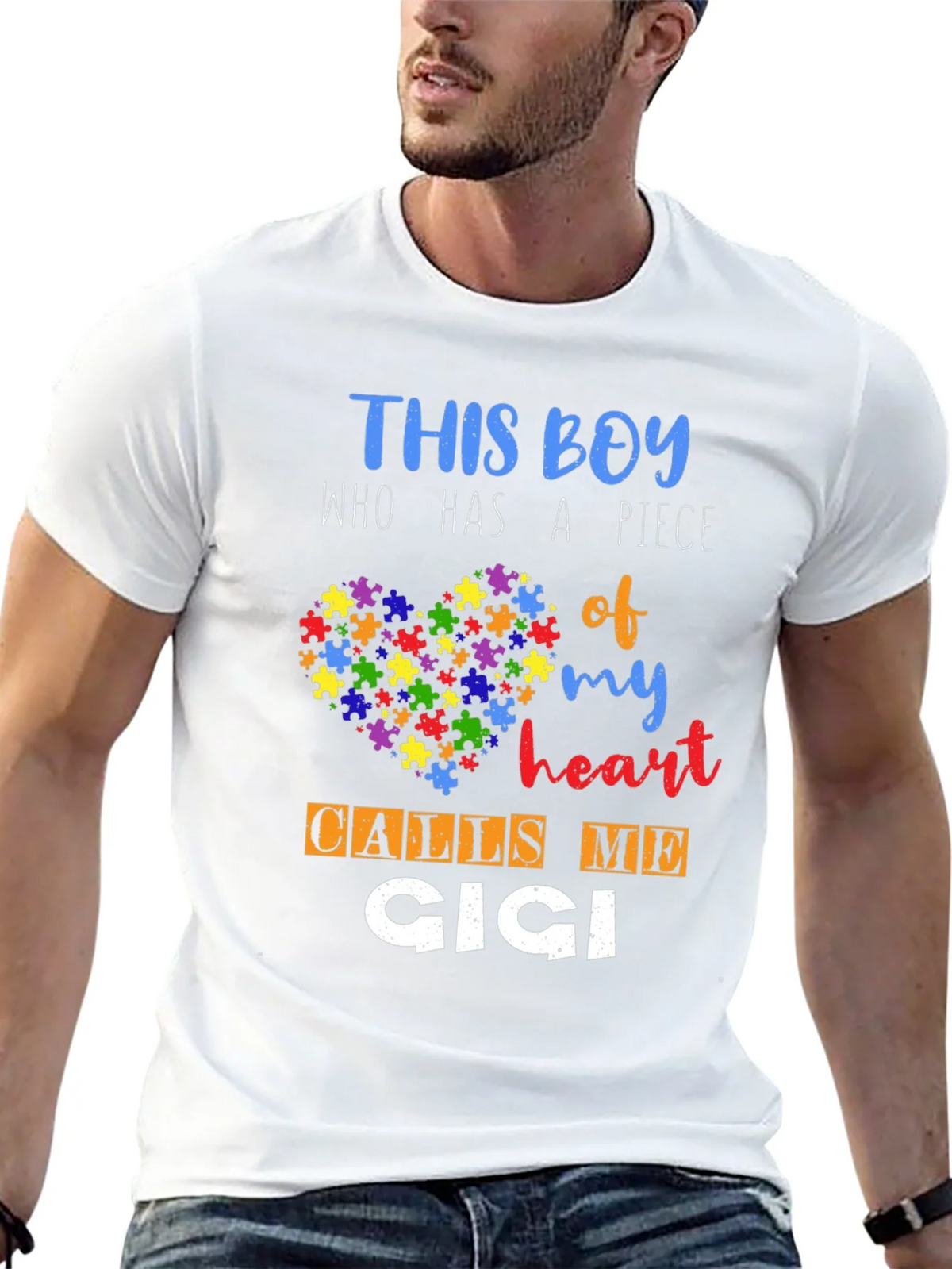 Autism Awareness This Boy Calls Me Cici T-Shirt product image 12