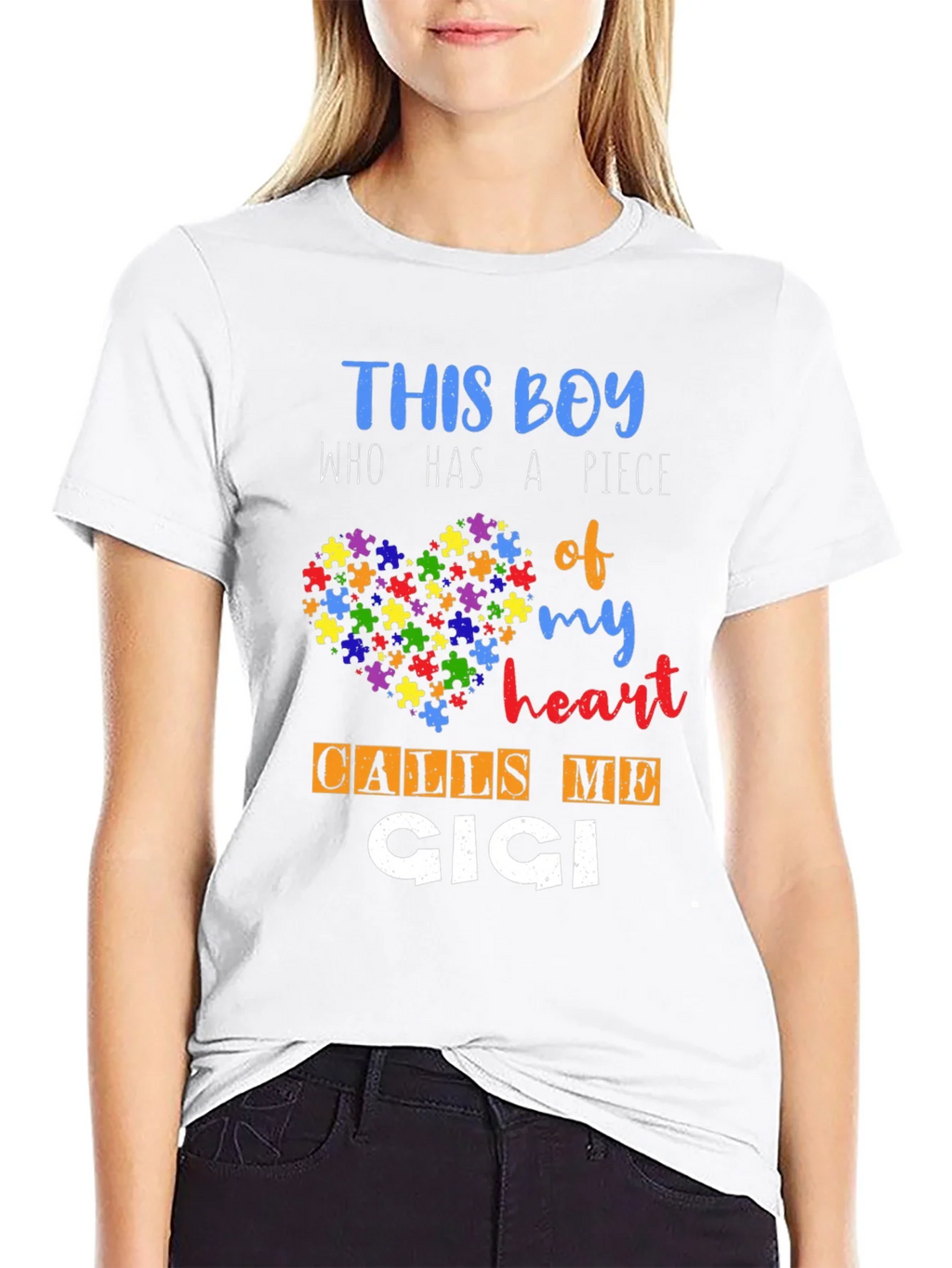 Autism Awareness This Boy Calls Me Cici T-Shirt product image 8