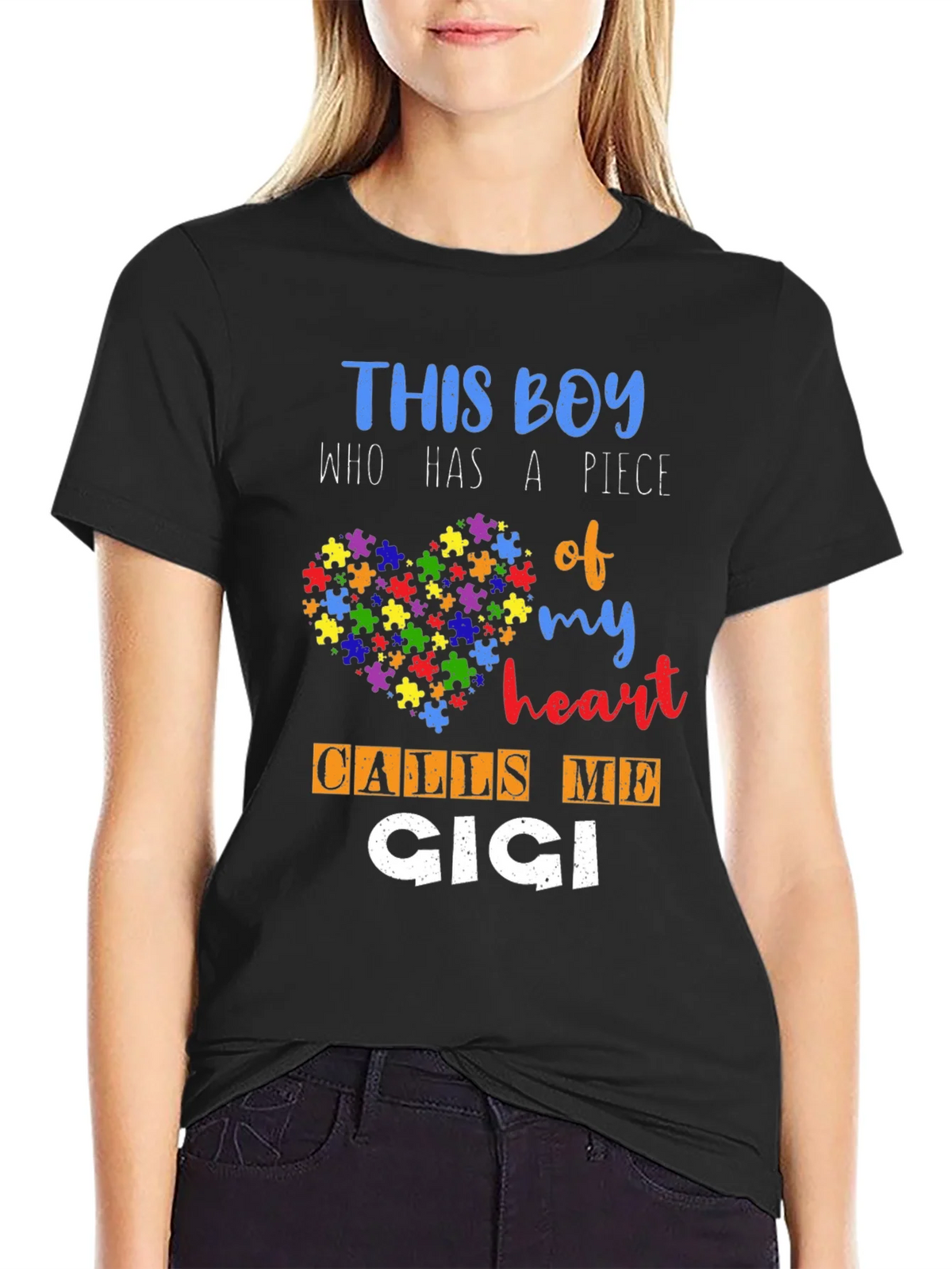 Autism Awareness This Boy Calls Me Cici T-Shirt product image 2