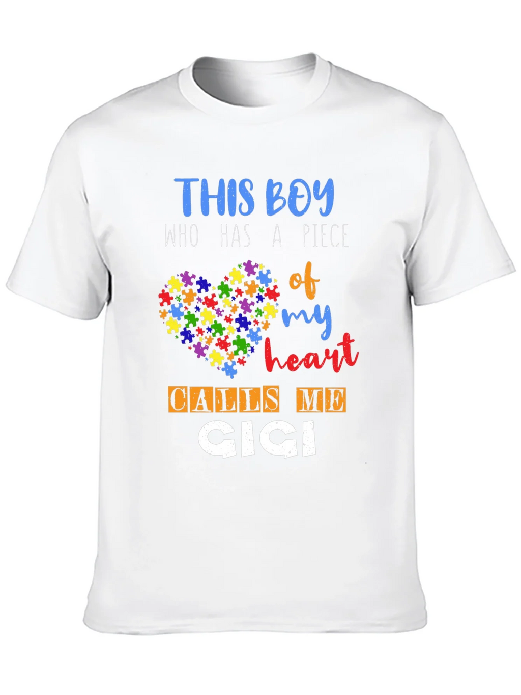 Autism Awareness This Boy Calls Me Cici T-Shirt product image 9