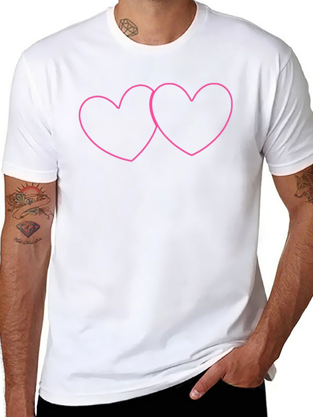 Linked Hearts Graphic Tee - Black product image 7