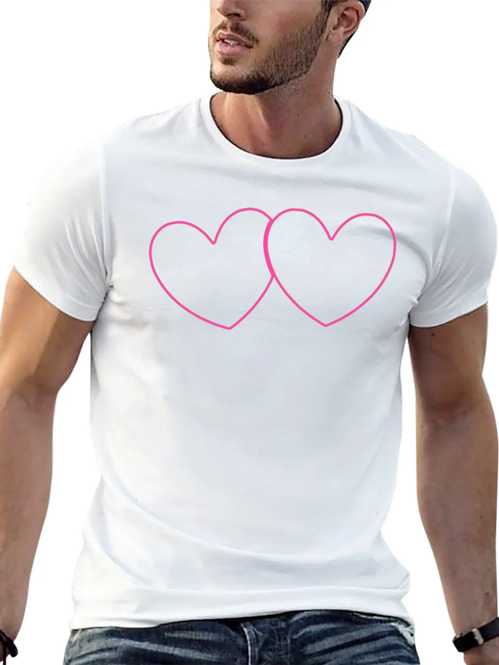 Linked Hearts Graphic Tee - Black product image 12