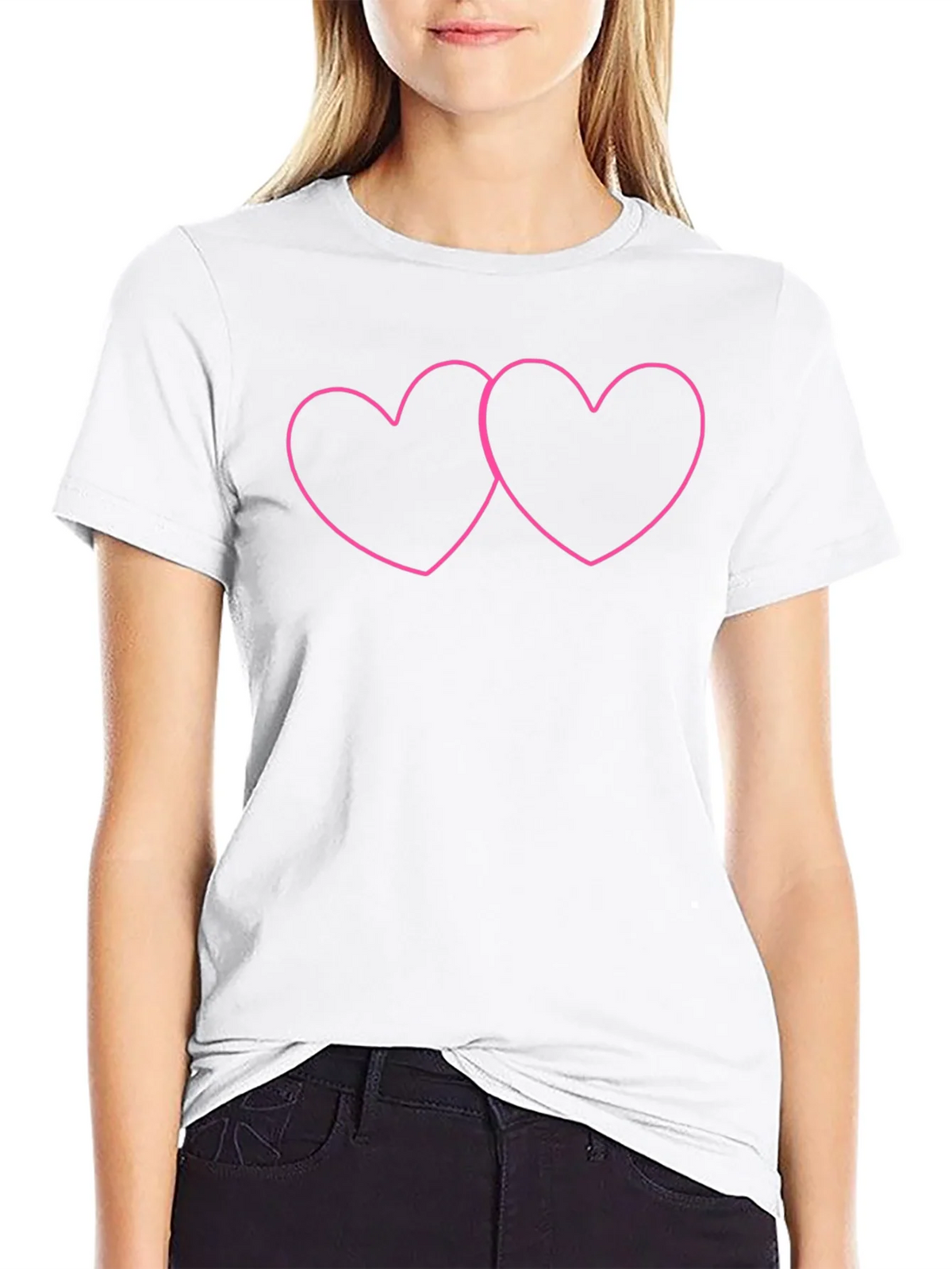 Linked Hearts Graphic Tee - Black product image 8