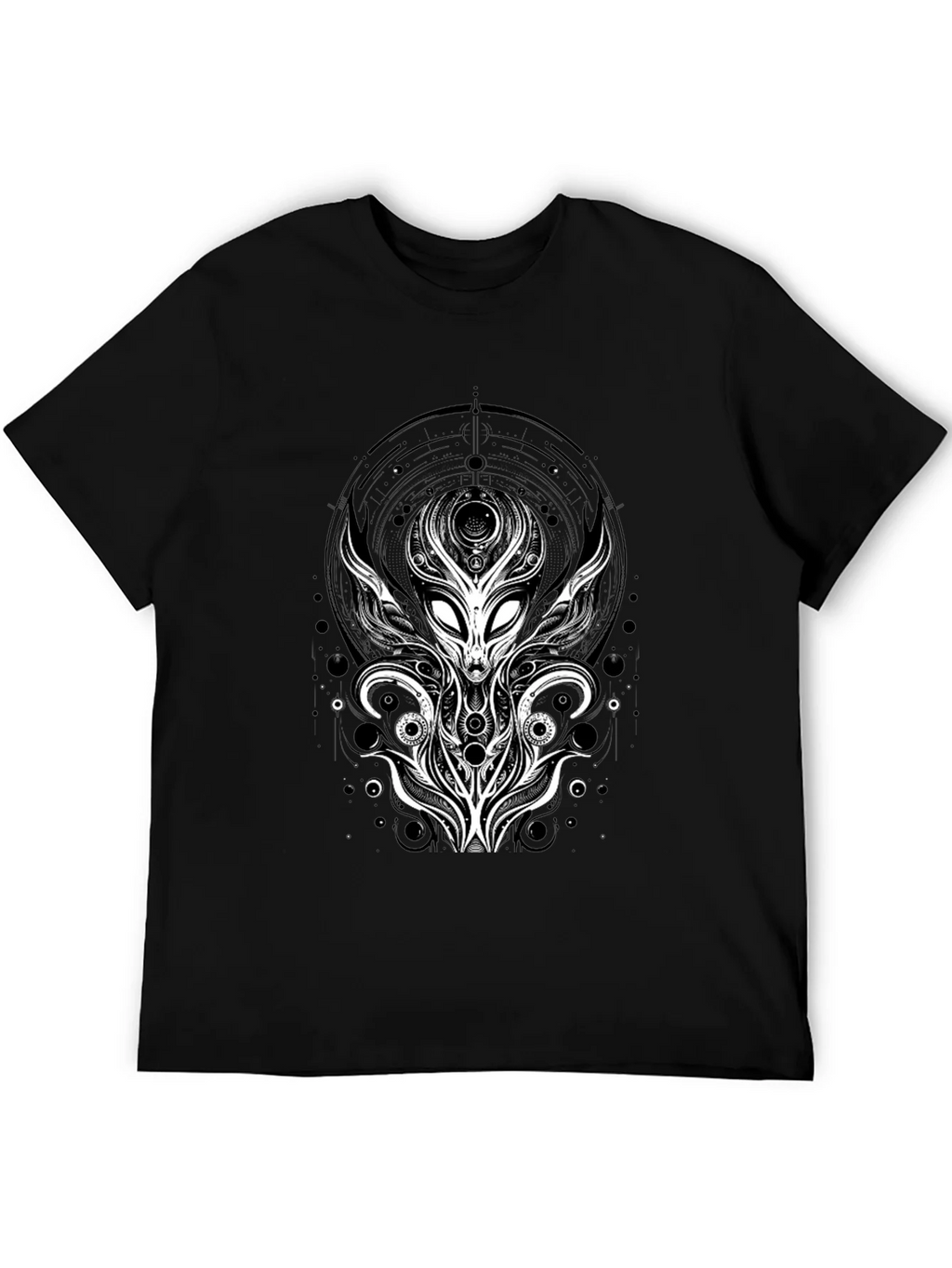 Alien Graphic Tee - Unique Design Black T-Shirt product image 5