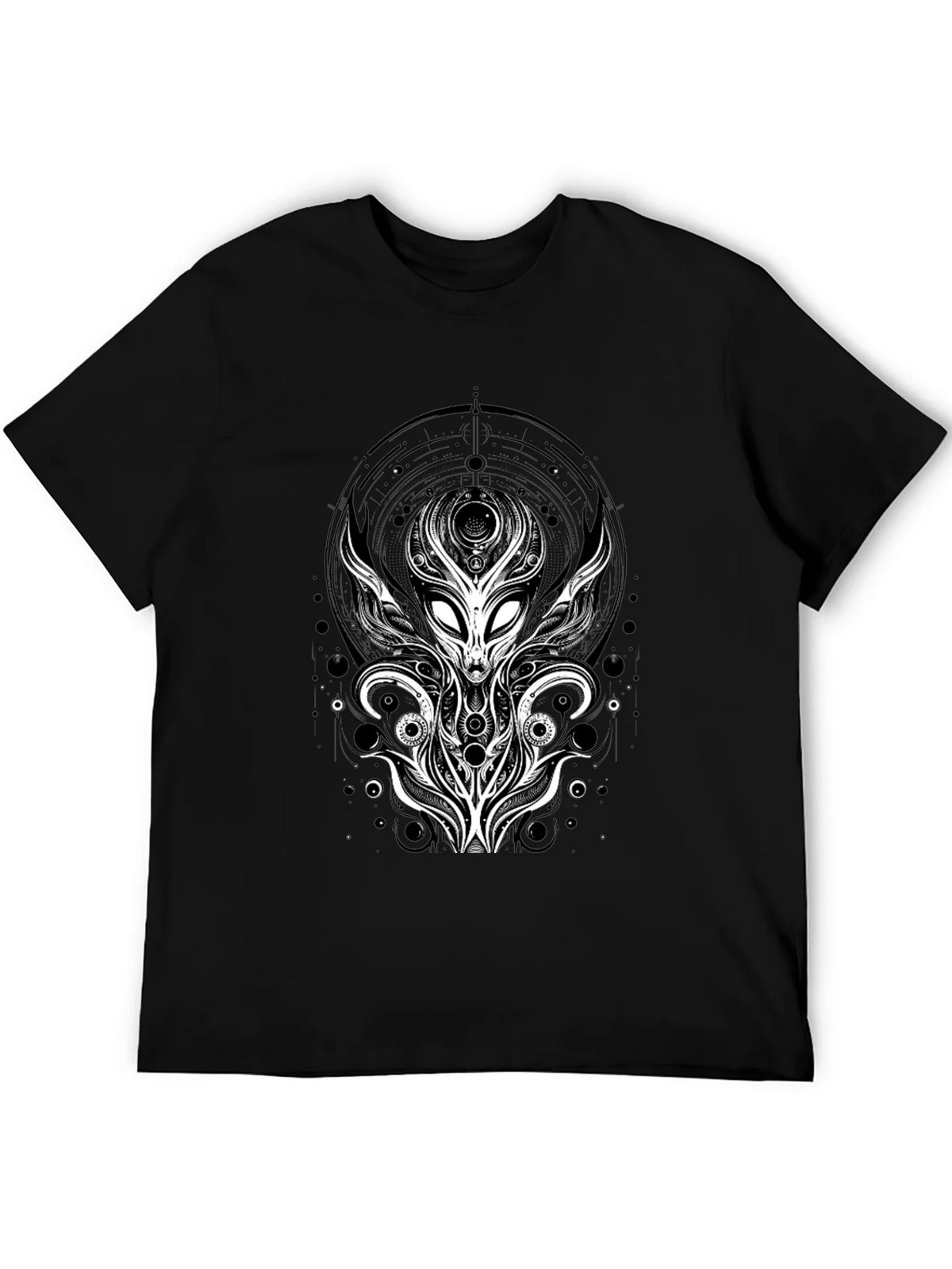 Alien Graphic Tee - Unique Design Black T-Shirt product image 5