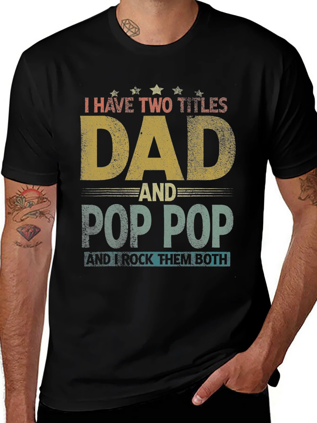 Dad & Pop T-Shirt - I Rock Them Both product image 1