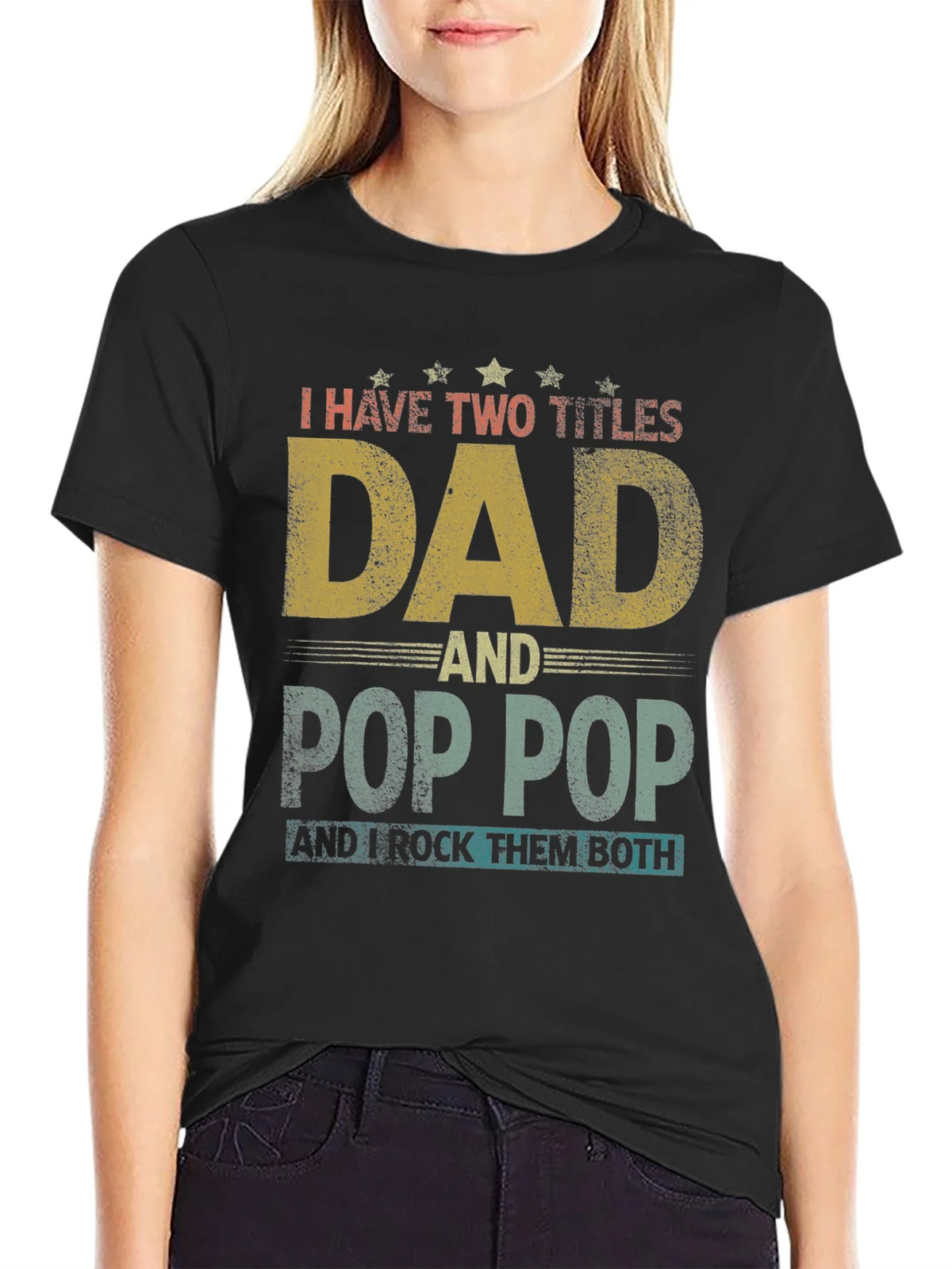 Dad & Pop T-Shirt - I Rock Them Both product image 2