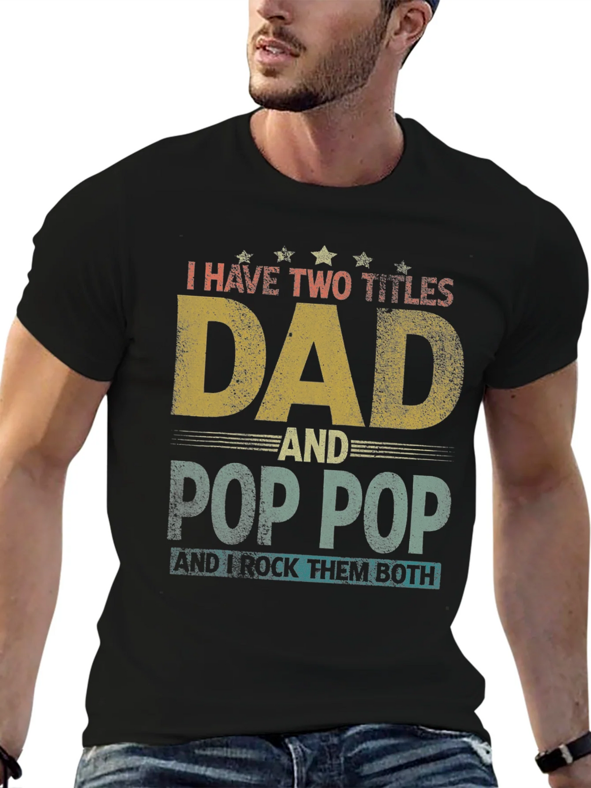 Dad & Pop T-Shirt - I Rock Them Both product image 6